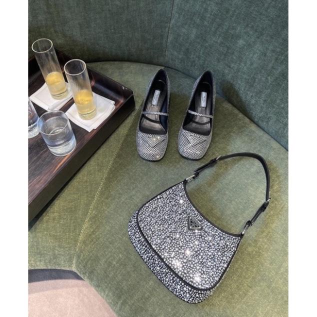 Túi Xách Kẹp Nách Prada Đá Size 22  -  By Willow.luxury