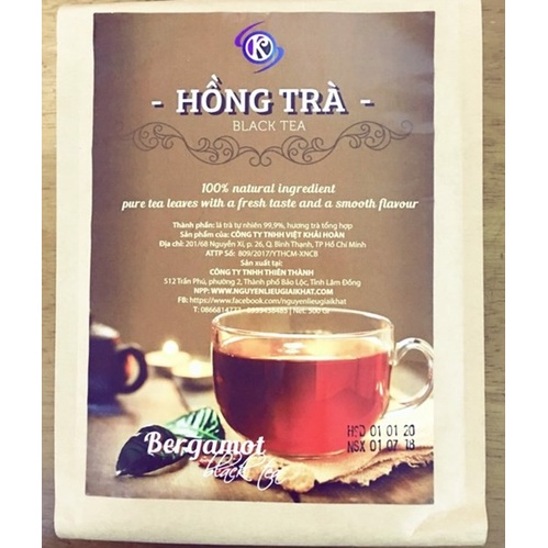Hồng Trà Bergamot Black Tea 500g - Nguyên liệu pha chế CloudMart HCM