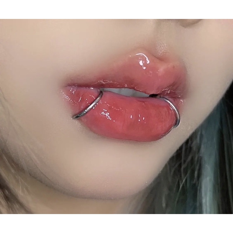 Khuyên Mũi , Môi , Tai Tròn Dạng Bẻ Siêu Mảnh Thép Titan Không Gỉ Dành Cho Nam Nữ