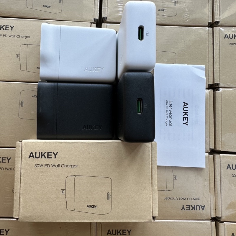 Củ Sạc Aukey PA Y21 PD 30W Chân Dẹt US