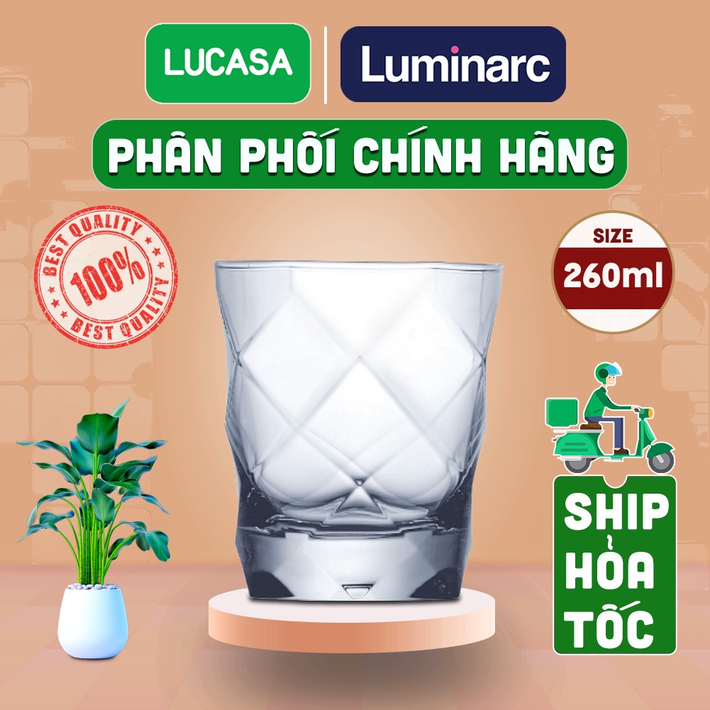 Ly Thấp Thủy Tinh Luminarc Louvre 260ml | Phân Phối Chính Hãng