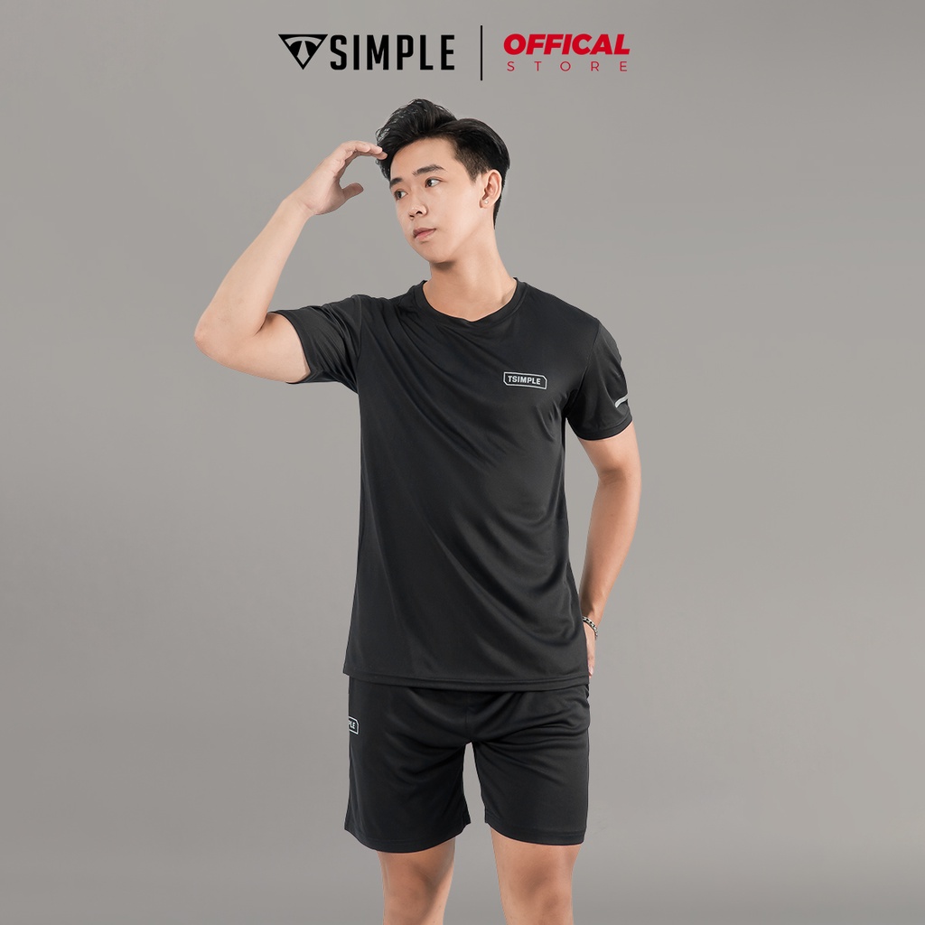 Bộ Thể Thao Nam TSIMPLE quần áo tập gym vải thun lạnh thoáng mát co giãn năng động thời trang MSSBHP1 | BigBuy360 - bigbuy360.vn