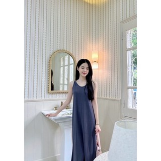 (Hàng sẵn) MIJIN.CO: Đầm 2 dây basic vải thun tăm IZZY DRESS