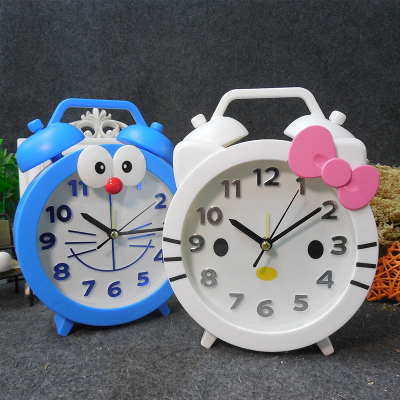 Đồng Hồ Báo Thức Thiết Kế Dễ Thương Cho BéĐồng Hồ Báo Thức Để Bàn Hình Hello Kitty Hoạt Hình