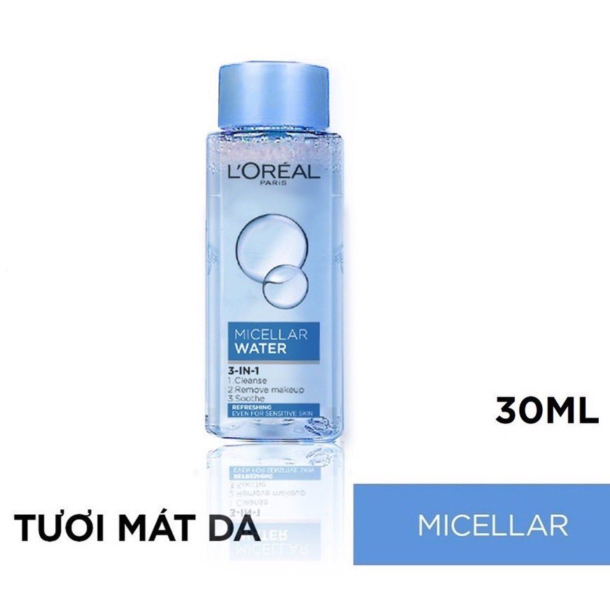 Nước Tẩy Trang LOréal Paris Dành Cho Da Dầu mini 30ml Revitalift Crystal Purifying Micellar Water