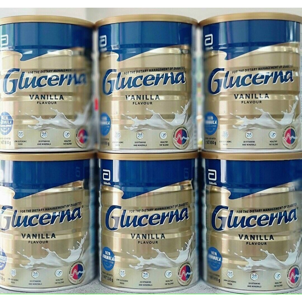 Sữa Glucerna 850g Úc Dành Cho Người Tiểu Đường (Mẫu Mới)