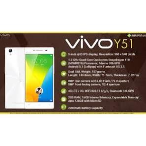 điện thoại Vivo Y51 2sim Chính hãng, ram 2G/16G, camera siêu nét, chiến Liên Quân mượt - MMO 01
