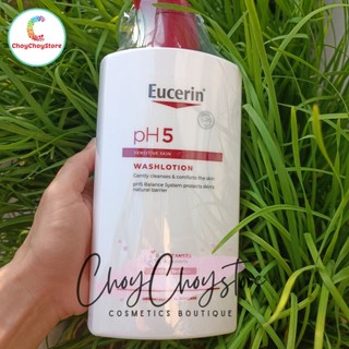 Sữa Tắm Eucerin pH5 Washlotion 1000mL (có mùi, nắp đỏ) (Hàng Nhập Khẩu)