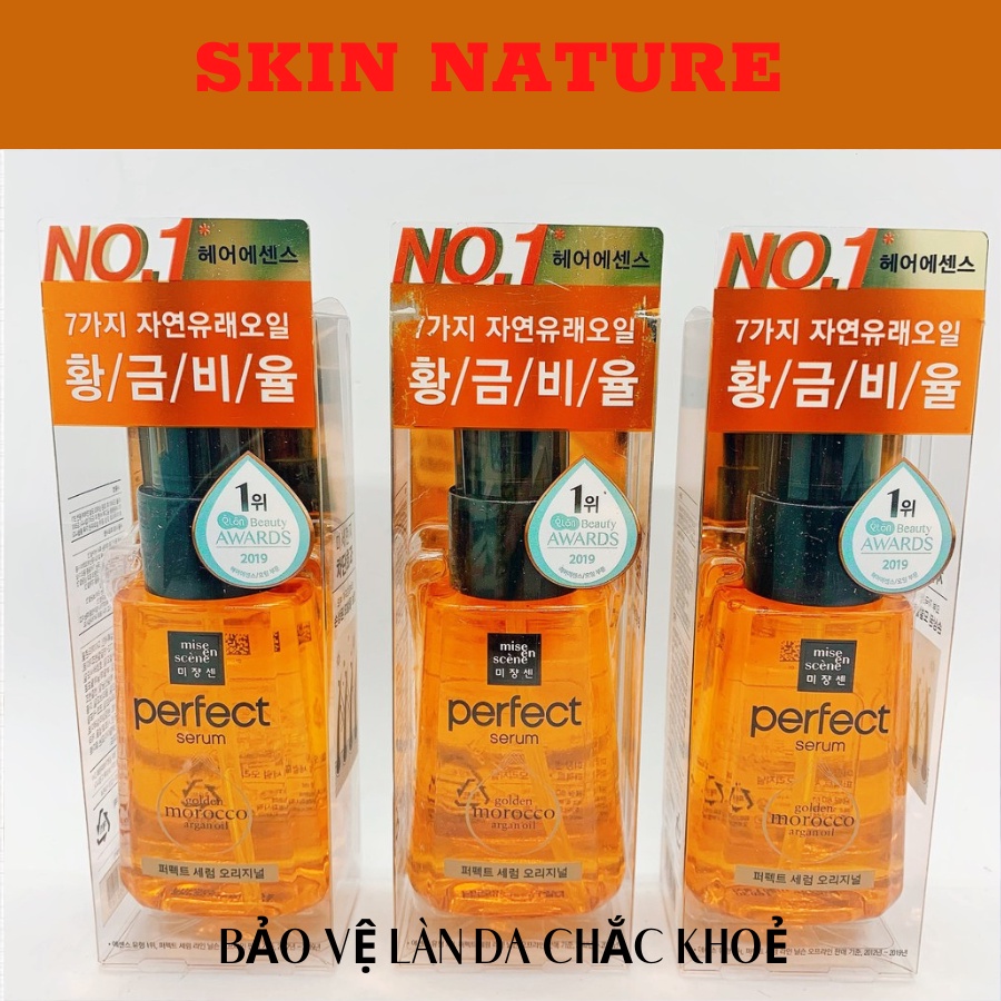 Dưỡng Tóc Mise En Scene Perfect Hair Serum Styling và Golden Morocco