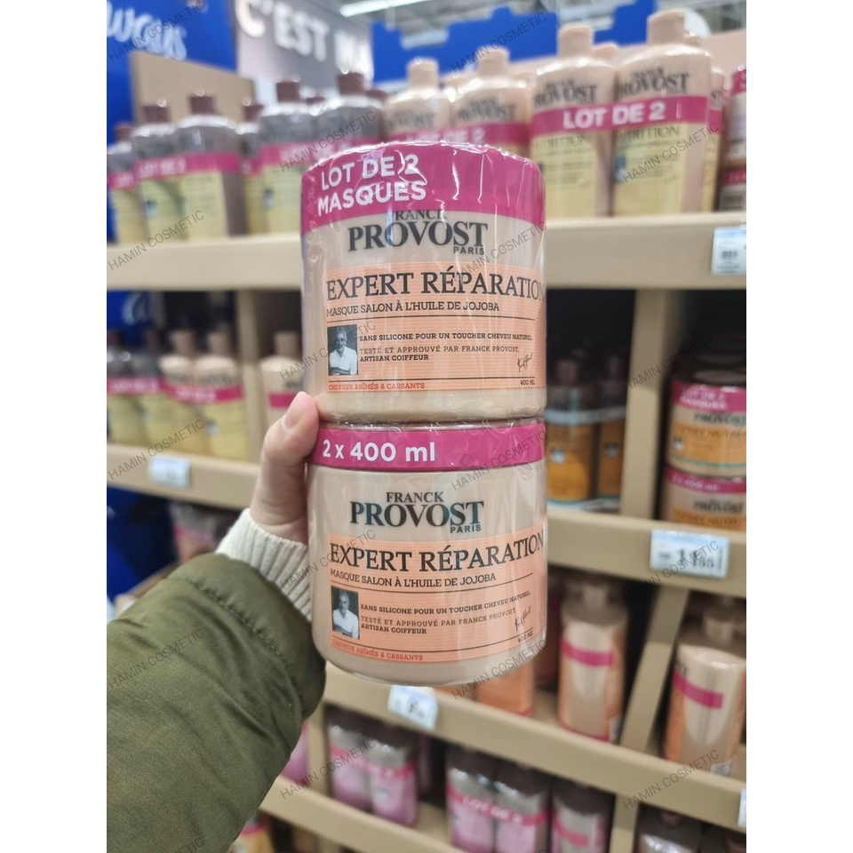 Ủ tóc Provost Expert Reparation Expert Nutrition Frizz 400ml dùng cho các Salon tóc xịn sò