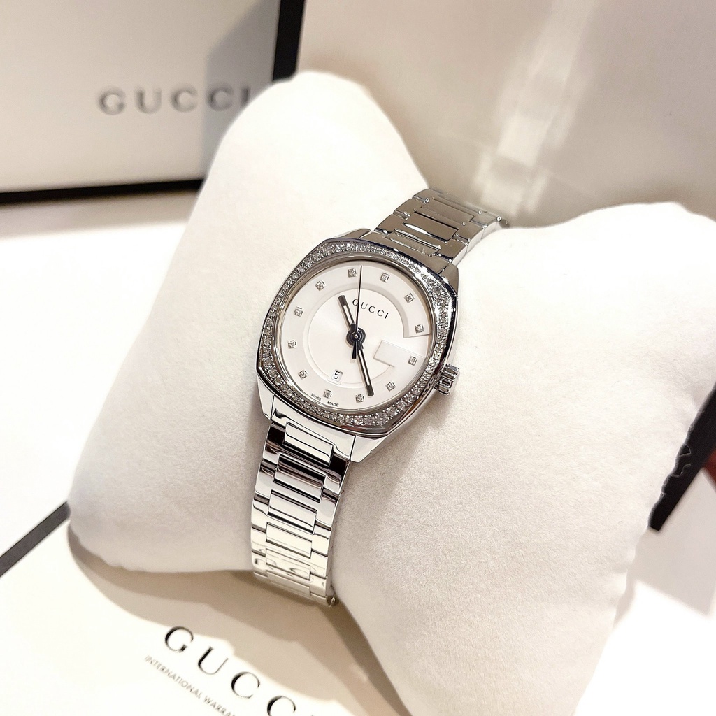 Đồng hồ chính hãng nữ Gucci GG2570 Diamond- Máy pin Thụy Sĩ - Kính Sapphire