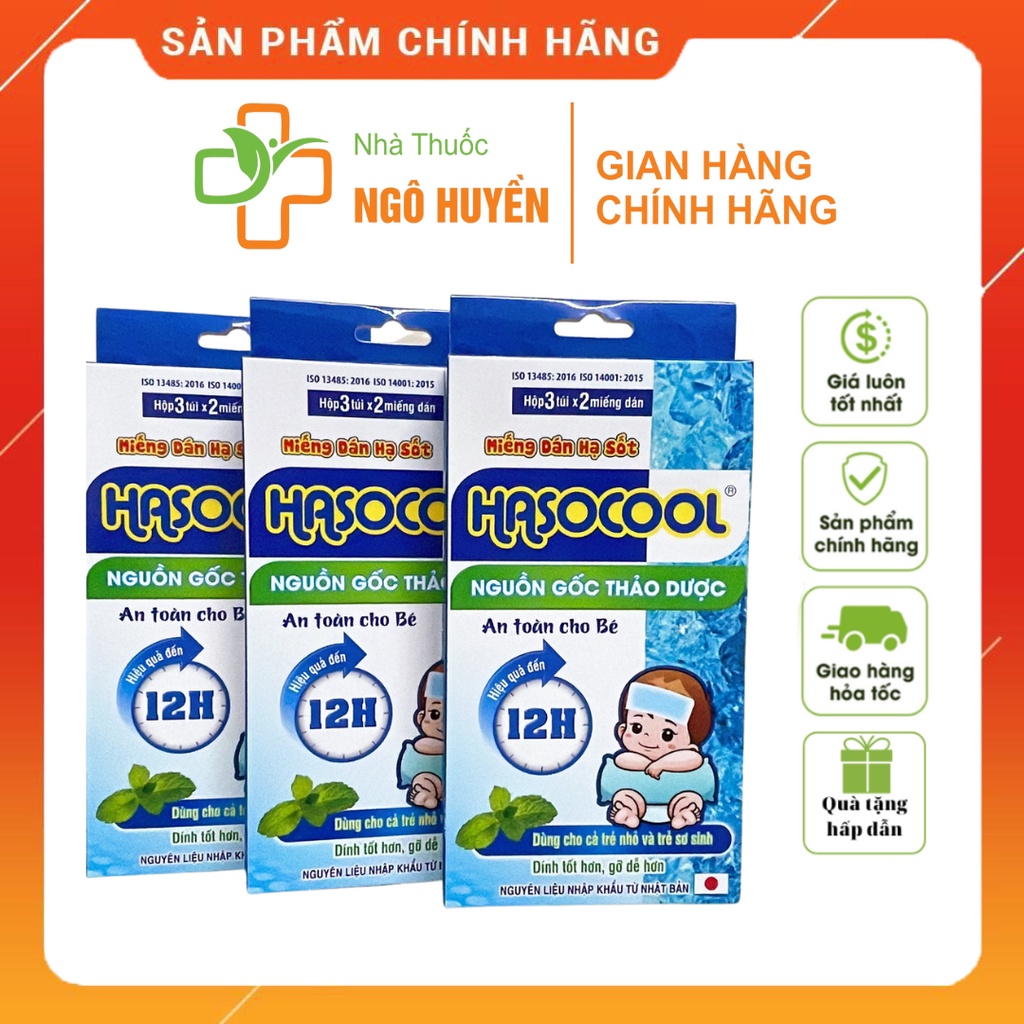 Miếng dán hạ sốt Hasocool