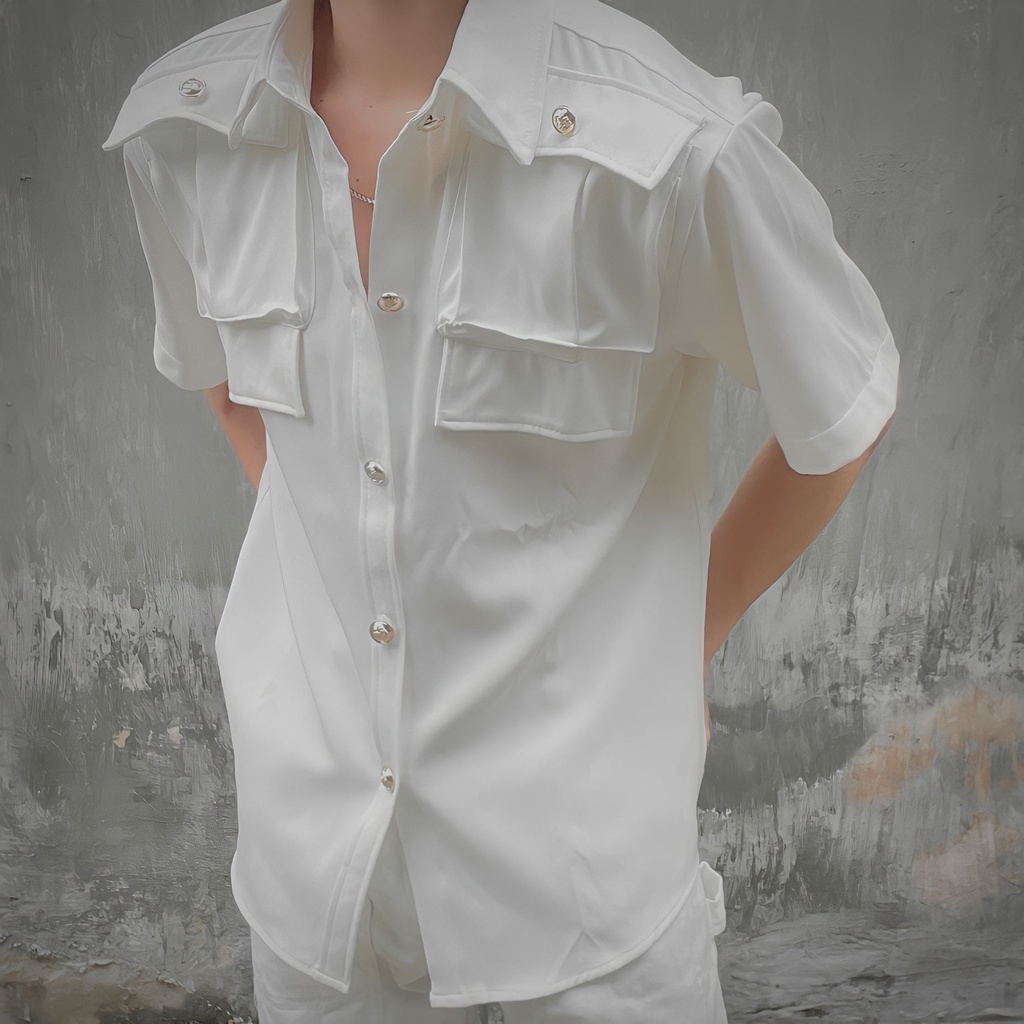 Mẫu sơmi nam cộc tay hàn quốc siêu phầm mùa hè s43