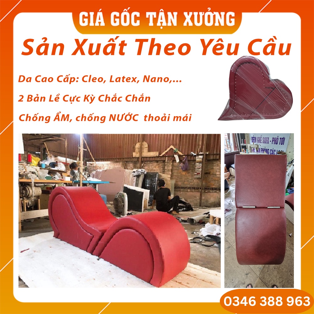 [Sản Xuất Theo Yêu Cầu] Ghế Tình Yêu Nguỵ Trang, Ghế Tình Yêu Cao Cấp Hình Trái Tim (quà tặng đám cưới)
