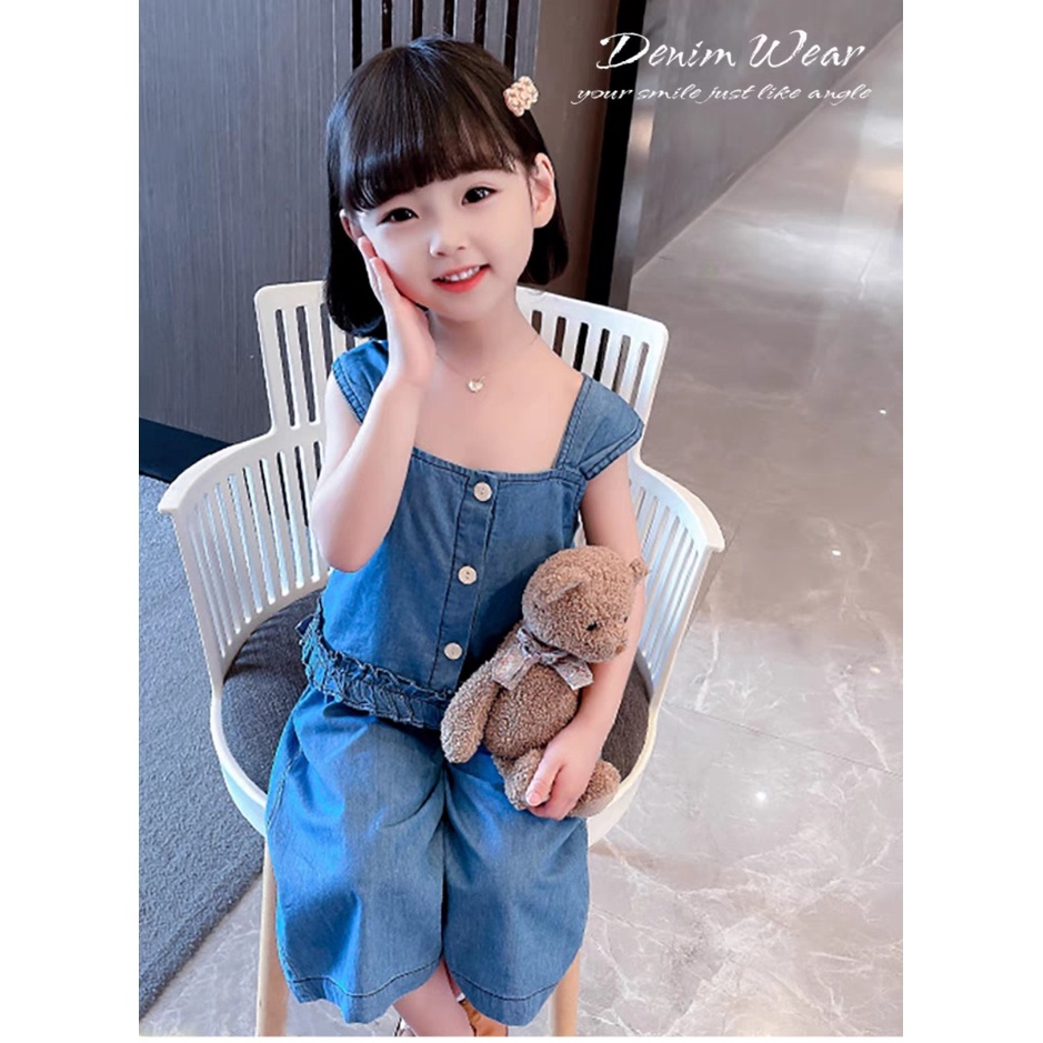 Set Bộ đồ bò 2 dây cho bé gái từ 8-20kg