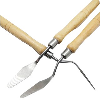 Bay vẽ cán trắng lấy màu, trộn màu, đắp vẽ tranh loại rẻ loại to/nhỏ