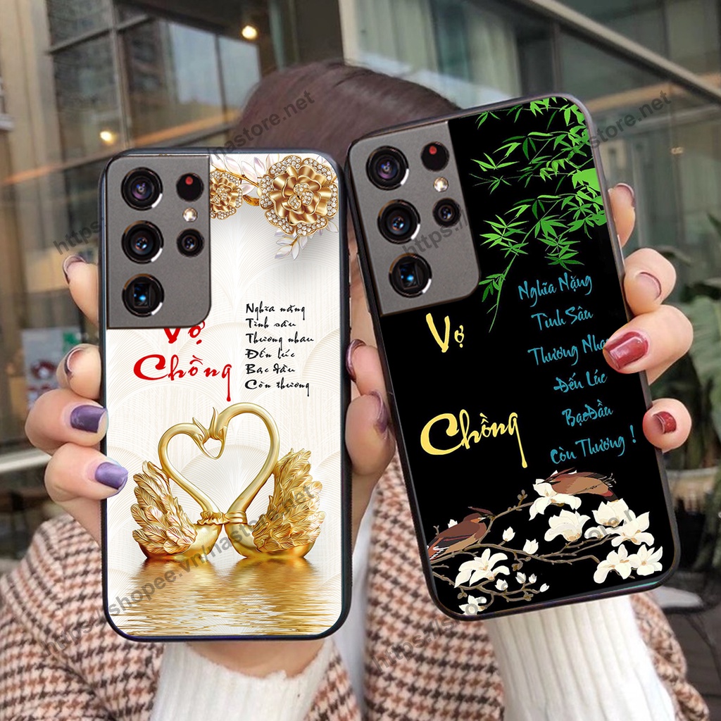 Ốp lưng Samsung S21 / S21 FE / S21 Plus / S21+ / S21 Ultra thư pháp TÀI LỘC, TÂM AN, CHA MẸ ĐẸP Ý NGHĨA GIÁ RẺ