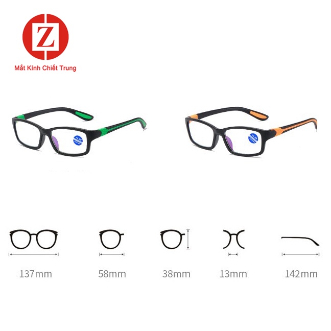 Kính lão cho người Trung Niên form vuông, gọng TR90 thời trang siêu đẹp mã H8825