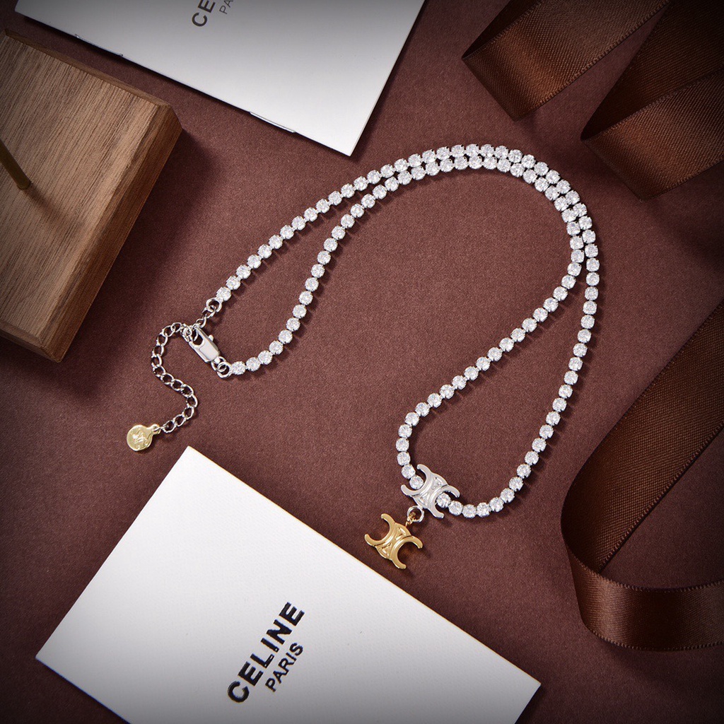 Dây chuyền nữ Celine Celin trang trí logo sành điệu