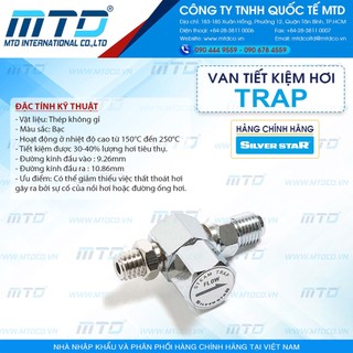 TRAP tiết kiệm hơi bàn ủi công nghiệp Silver Star MTD