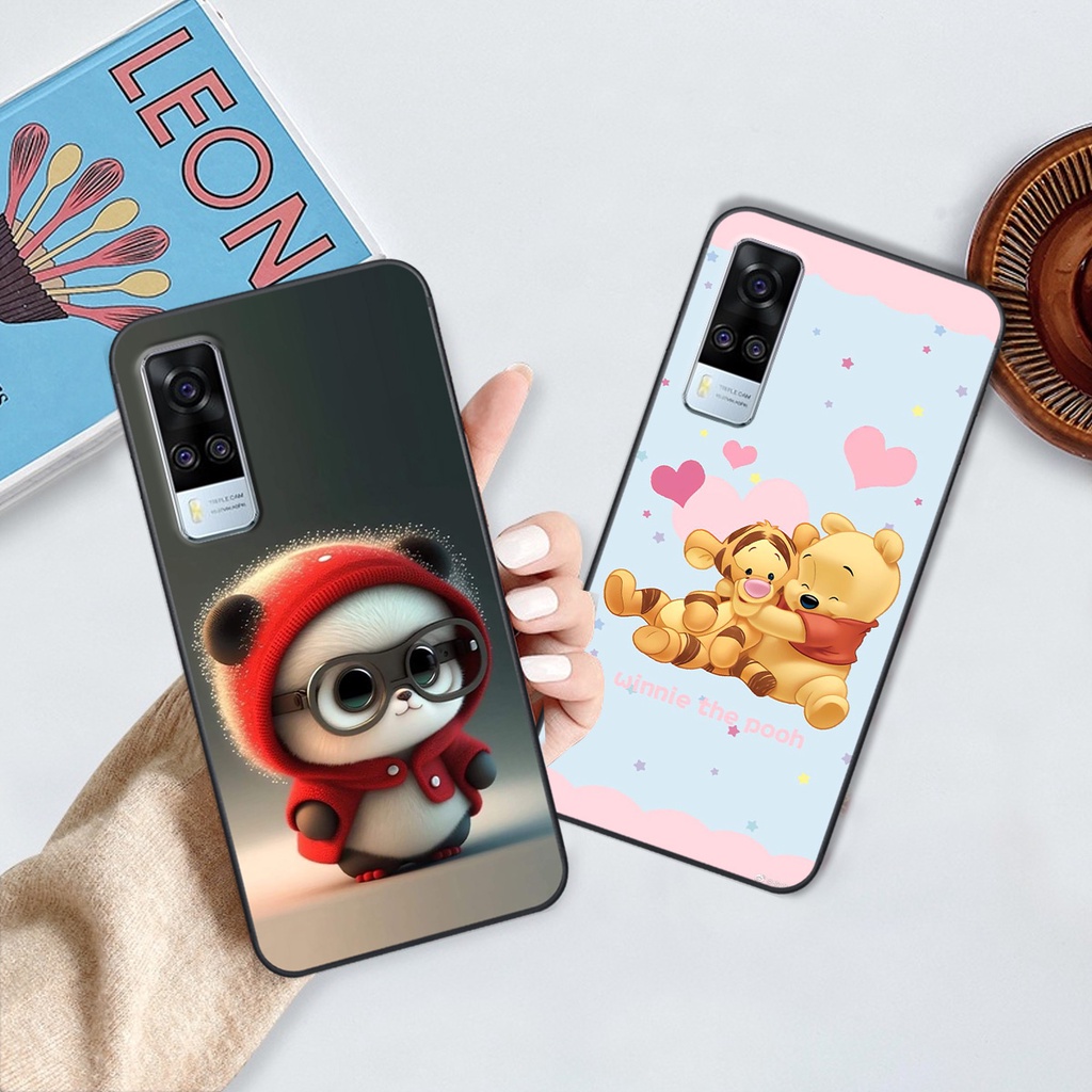 Ốp Vivo Y51 2020 in hình gấu cute dễ thương siêu xinh đáng yêu