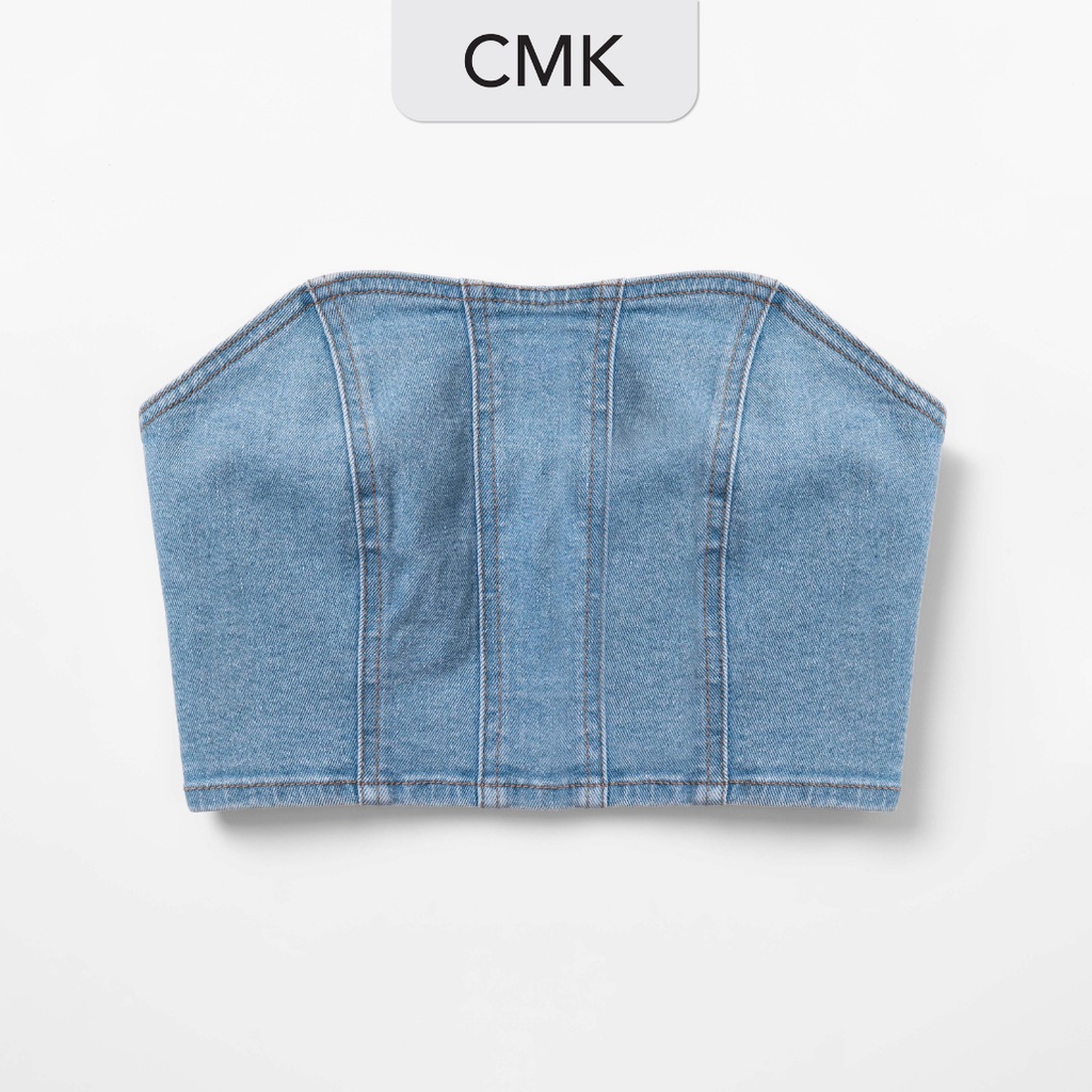 Áo ống jeans CHICMONKI phom croptop - ERIN DENIM TUBE TOP - CMJ1475