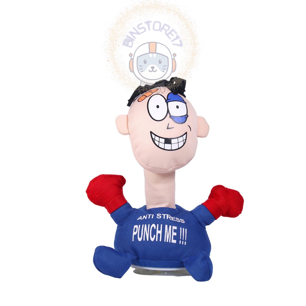Đồ Chơi Xả Street Giảm Căng Thẳng, Búp Bê La Hét Punch me ! Có Âm Thanh Xả Stress. Binstore17