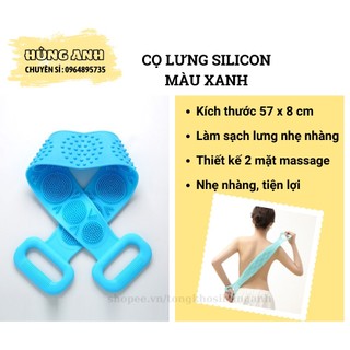 Dây chà lưng, đai chà lưng, cọ lưng silicon 2 mặt massage tẩy tế bào chết ha104