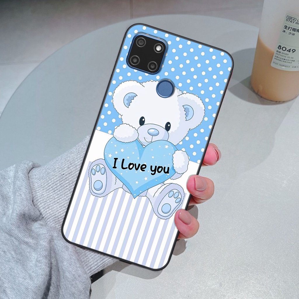 Ốp Realme C12 / C15 in hình gấu cute dễ thương siêu xinh đáng yêu