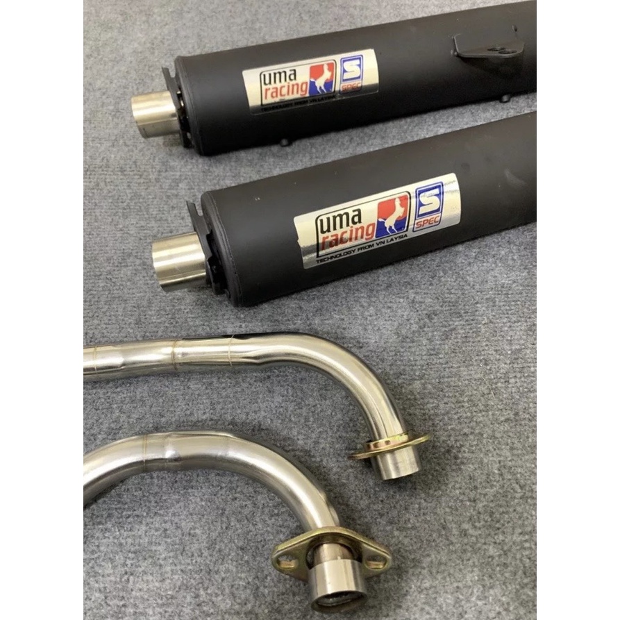 Pô Uma pô Uma Raccing full cổ gắn Wave, Dream, Wave 50cc Tiếng Siêu Hay