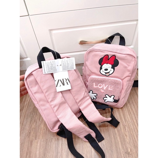 Balo Zara Minnie Cho Bé Gái Mẫu Giáo_Màu hồng_Hàng xuất đẹp chuẩn