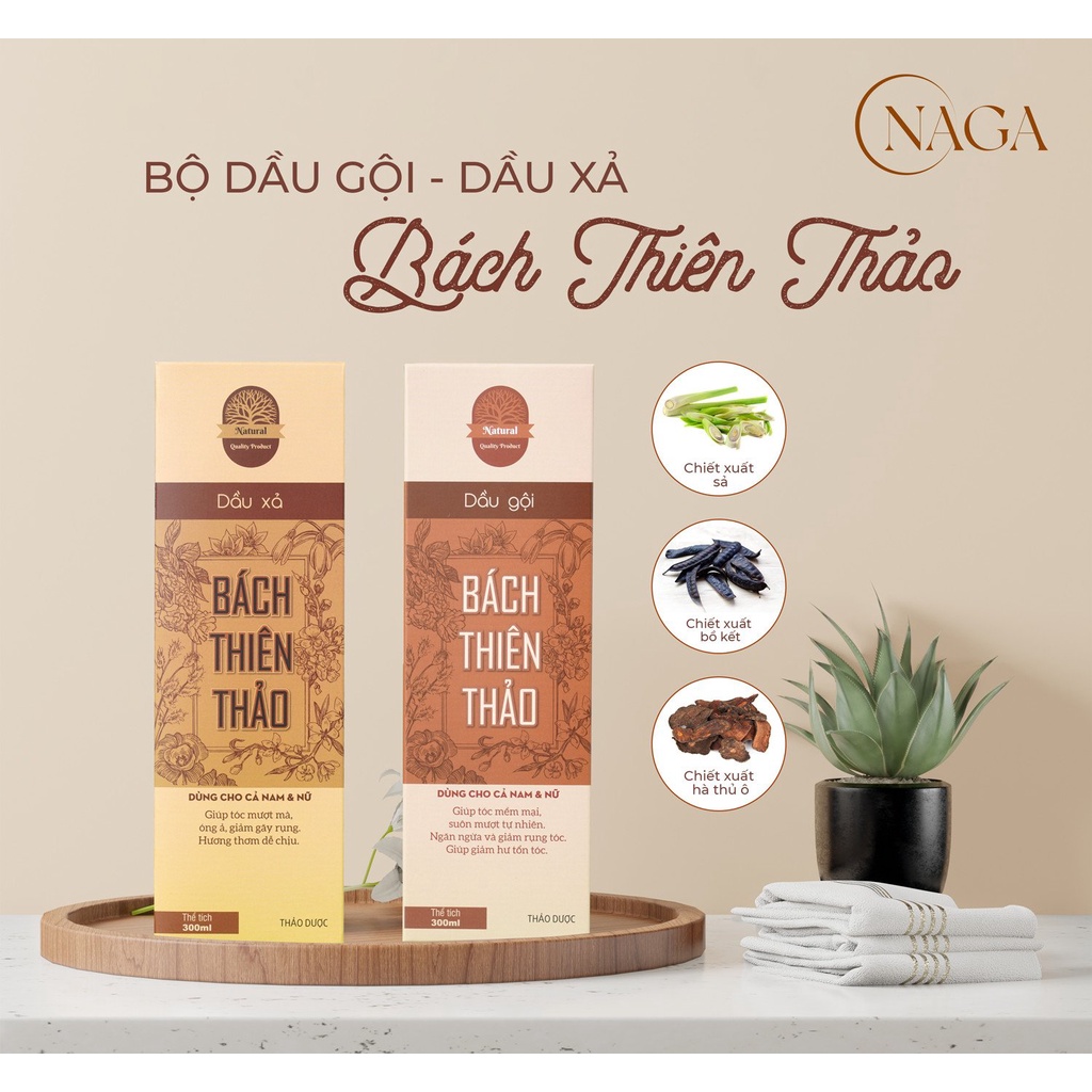 Dầu gội Bách Thiên Thảo ngăn ngừa rụng tóc bạc tóc kích mọc tóc