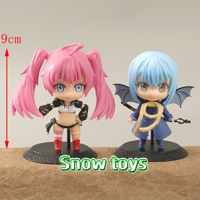 Mô hình Chuyển sinh thành Slime - Rimuru Tempest và Milim Nava - Cao 10cm - Anime Manga Chuyển sinh thành Slime