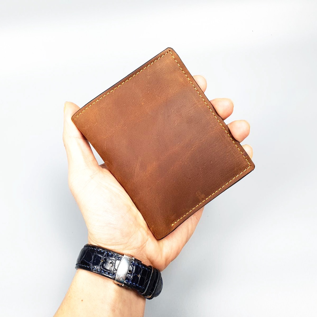 Ví nam đứng da bò thật WS104VB  - 100% da bò thật, BH 3 năm