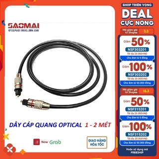 Dây Cáp Quang Optical Âm Thanh Kỹ Thuật Số dài 1m Cho Vcr, Digital Tv,Tv Box - Dây dài 1m & 2m