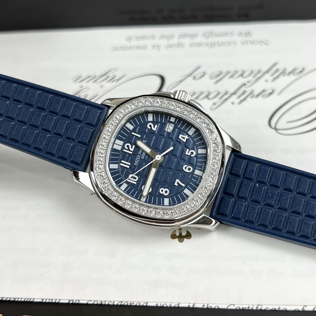 Đồng hồ nữ Patek Phillip 5067 PPF 34mm máy Swissquartz, viền đá CZ chất lượng chi tiết 99% hãng