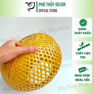 Lồng đèn tre một lớp trang trí nhà ở, nhà hàng, quán cà phê, resort