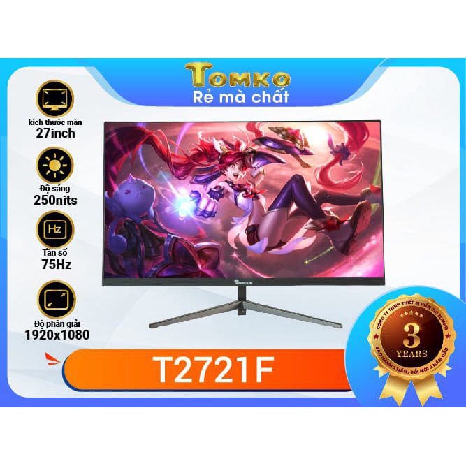 Màn hình máy tính Tomko 27 inch T2721F,Full HD - Tầm nền IPS - Bảo hành 03 Năm ( Toàn Quốc ) , đổi mới trong 02 năm đầu | BigBuy360 - bigbuy360.vn