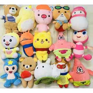 KA]Móc khoá hít gấu bông sóc,chim,heo,cá cute 20-25cm