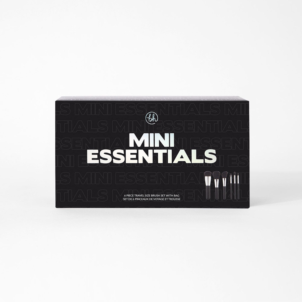 Bộ cọ trang điểm BH COSMETICS Mini Essentials 6 Piece Travel Size Brush Set With Bag
