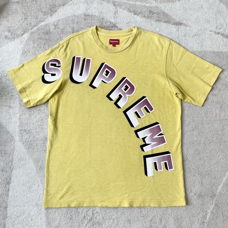 Áo tee Supreme vàng size M chính hãng