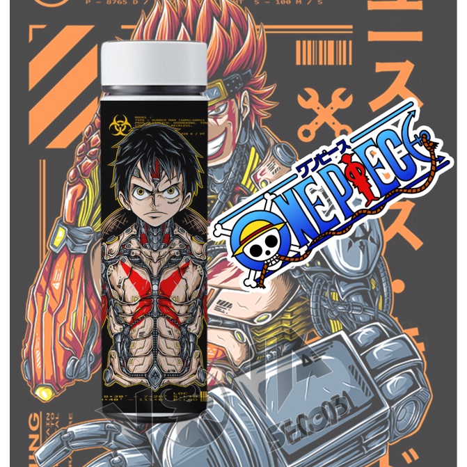 Bình nước giữ nhiệt One Piece (Anime) có đèn LED hiển thị nhiệt độ Đa dạng mẫu lõi inox, có thể in theo yêu cầu