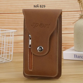Bao da điện thoại đeo thắt lưng Mã B29