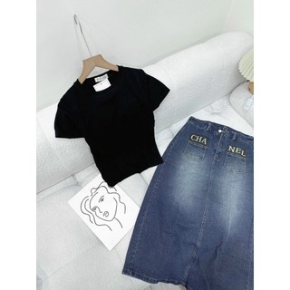 SET ÁO THUN KÈM CHÂN VÁY JEANS