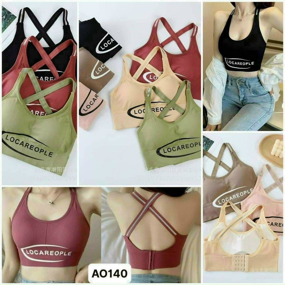 Áo Bra Locare Chất Dệt Dây Đan Lưng (Đồ Tập Gym-Yoga Nữ)
