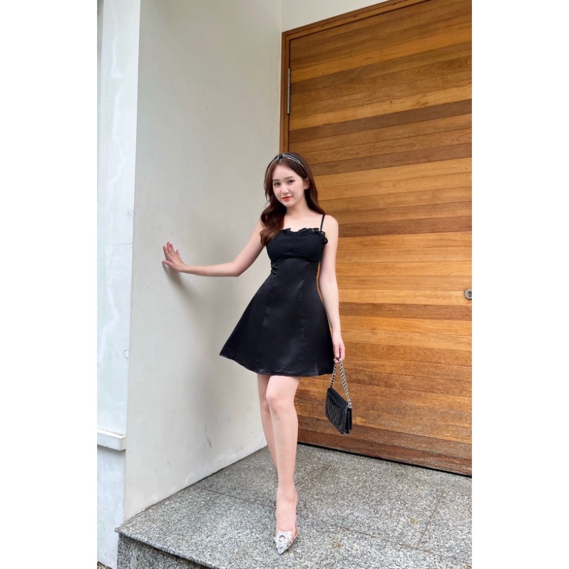 (Fom: <55kg) Đầm 2 Dây Ngực Xếp Ly Đầm Đi Tiệc, Đi Chơi, Thường Ngày, Váy Công Chúa 52 | BigBuy360 - bigbuy360.vn