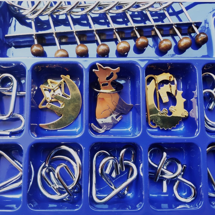 Đồ chơi tháo sắt trí tuệ Metal Puzzle combo 30 cái