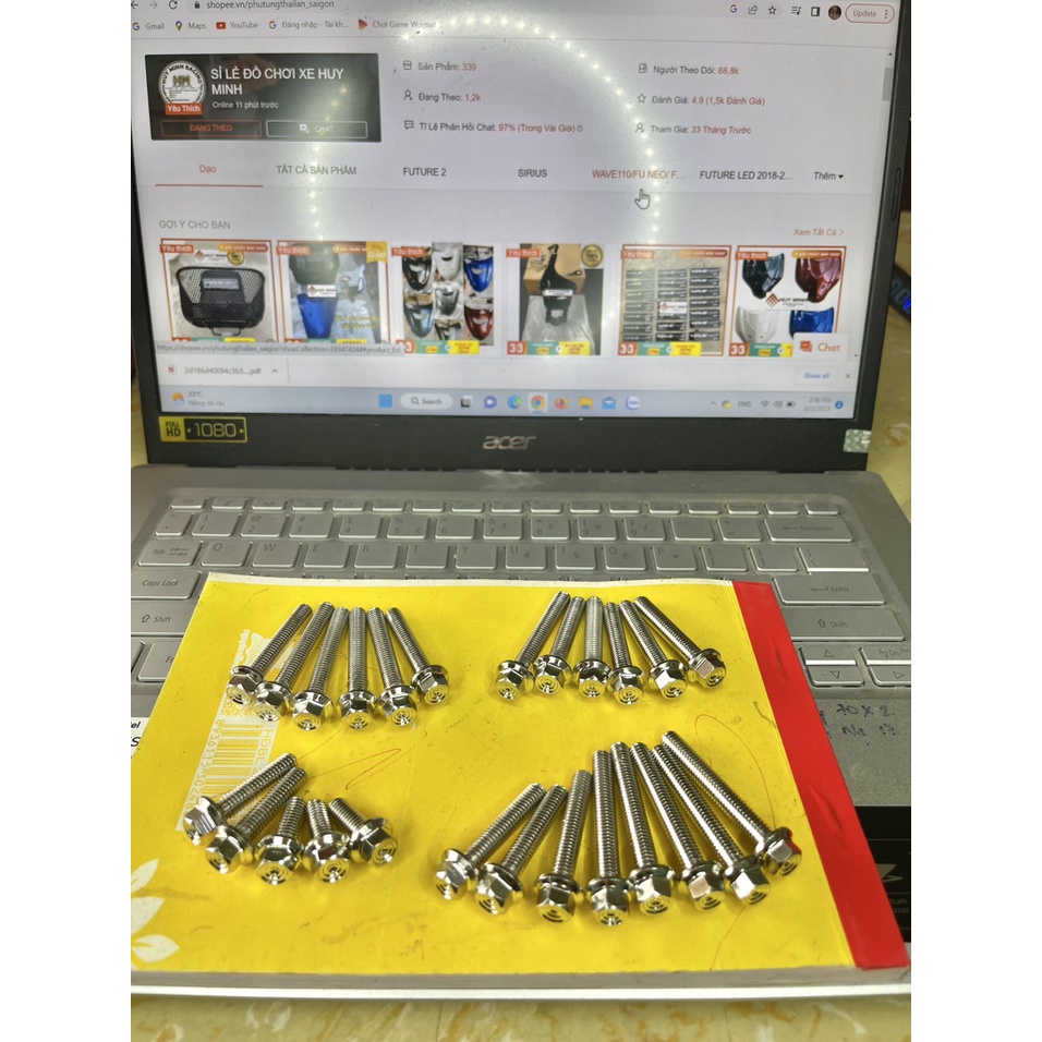 Full ốc lốc máy xài cho future neo/ future led - ốc salaya