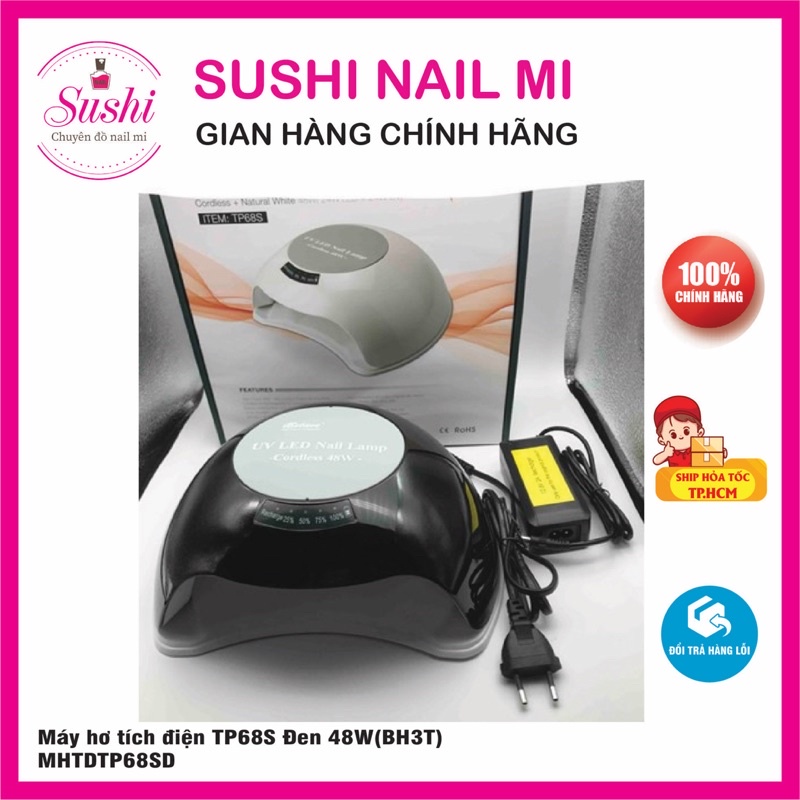 Máy hơ gel nail tích điện Ibelieve TP68S 48W đèn LED/UV – bảo hành 3 tháng – Sushi mi nail
