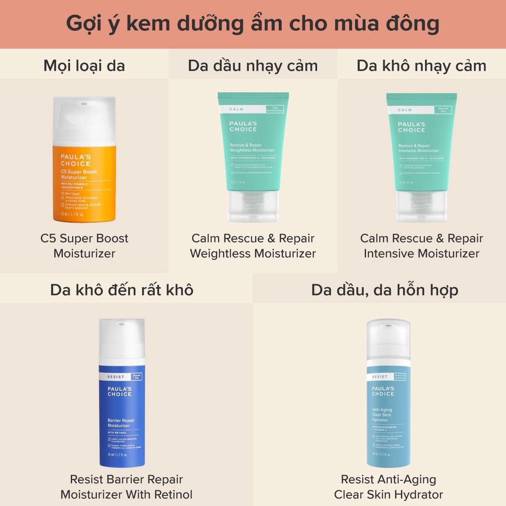 [PAULA'S CHOICE] Kem Dưỡng Ẩm Vitamin C Làm Sáng Da Và Tăng Sinh Collagen C5 Super Boost Moisturizer 50ml (Mã 2900)